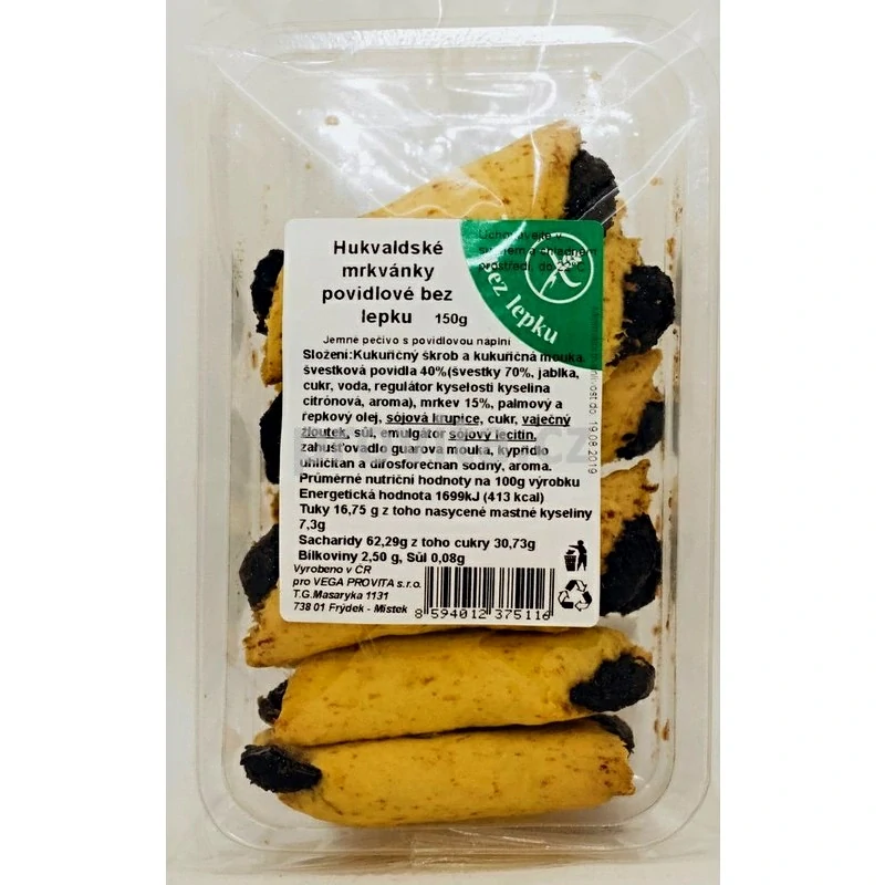 Mrkvánky slivkové bez lepku Provita 150g