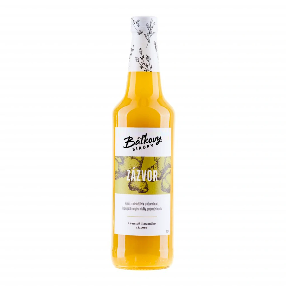 Bylinkový sirup Zázvor